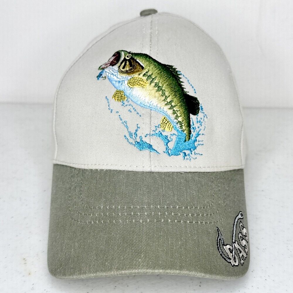 Shade Shack Just Hook‎ Em Embroidered Big Bass Fishing Cap With Neck Shade